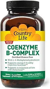 Country Life Coenzyme B Complex - 240 Capsules