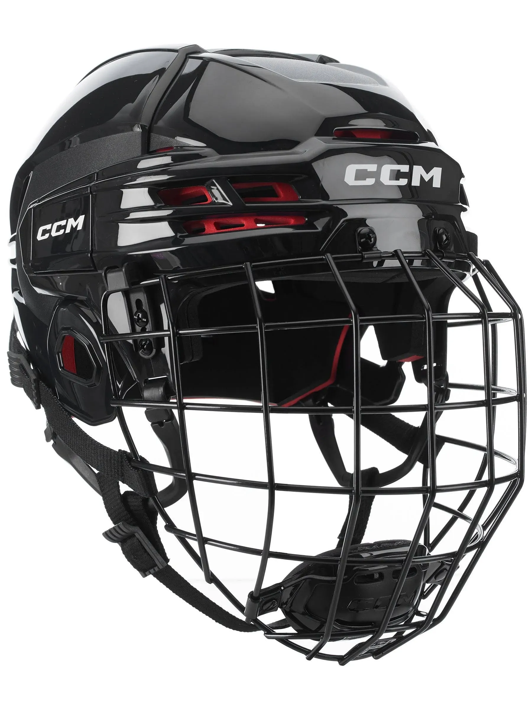 CCM Tacks 70 Combo Hockey Helmet (Black)