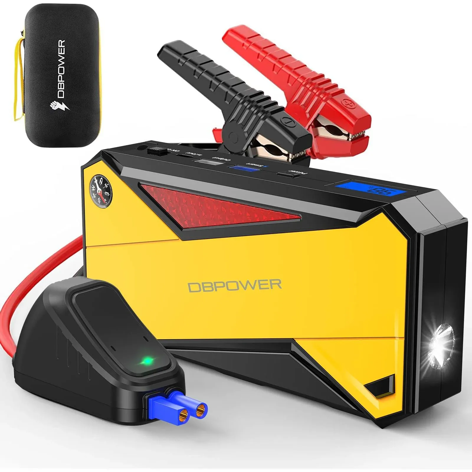 DBPOWER 800A 18000mAh Portable Car Jump Starter (up to 7.2L Gas, 5.5L Diesel