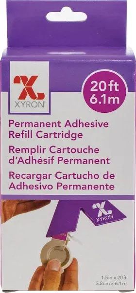 Xyron 150 Create-a-Stick<wbr/>er Adhesive Cartridge 20ft Acid-Free Permanent-NIP