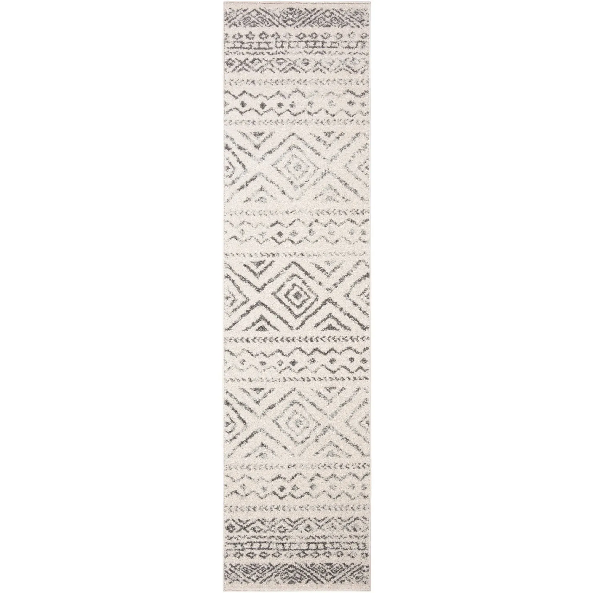 Safavieh Tulum Ivory/Gray 2 ft. x 17 ft. Runner Rug