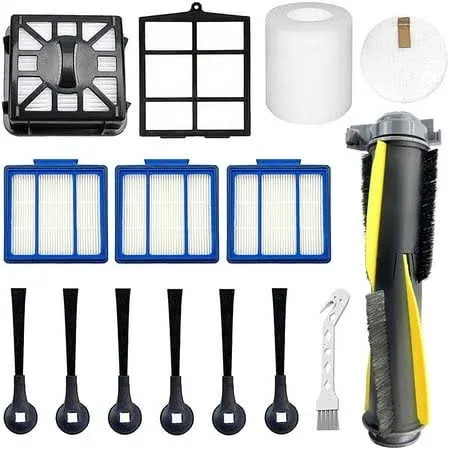 Hometimes Accessories Kit for Shark EZ Robot Vacuum RV915S, RV1001AE RV1000 RV1000S AV1002AE ,1 Main Brush,3 Filters,6 Side Brushes,1Pre Filter,1Filter &1 Pre-Motor Foam&Felt Filters