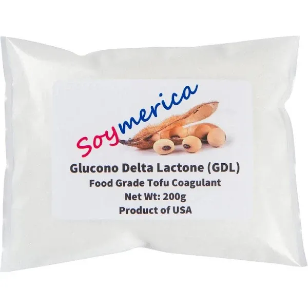 Tofu Coagulant - 200g Premium Glucono Delta Lactone (GDL). Food grade. 100% Product of USA