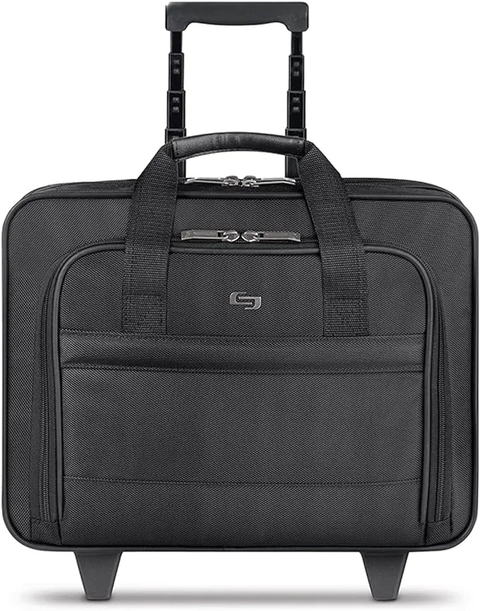 Solo Classic Wheeled Laptop Business Case - 15" - Black