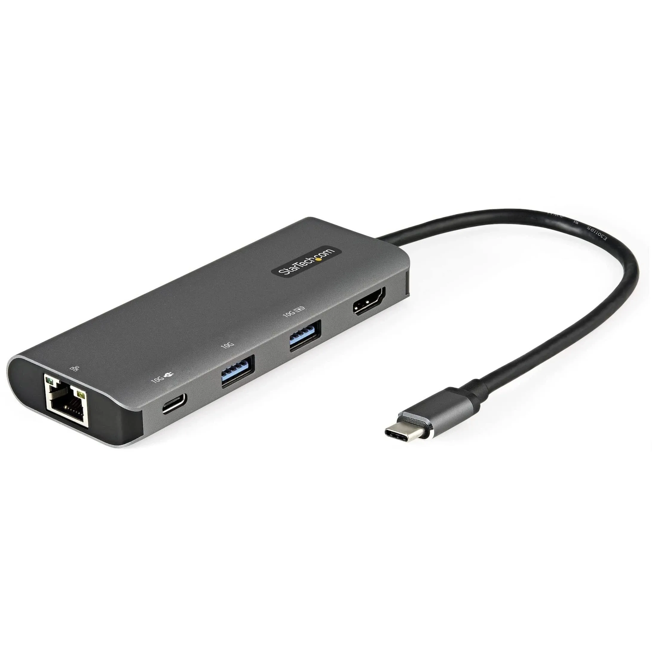 StarTech.com USB C Multiport Adapter - 10Gbps USB Type-C Mini Dock with 4K 30Hz HDMI - 100W Power Delivery Passthrough - 3-Port USB Hub, GbE - USB 3.1/3.2 Gen 2 Laptop Dock - 10" Cable (DKT31CHPDL)