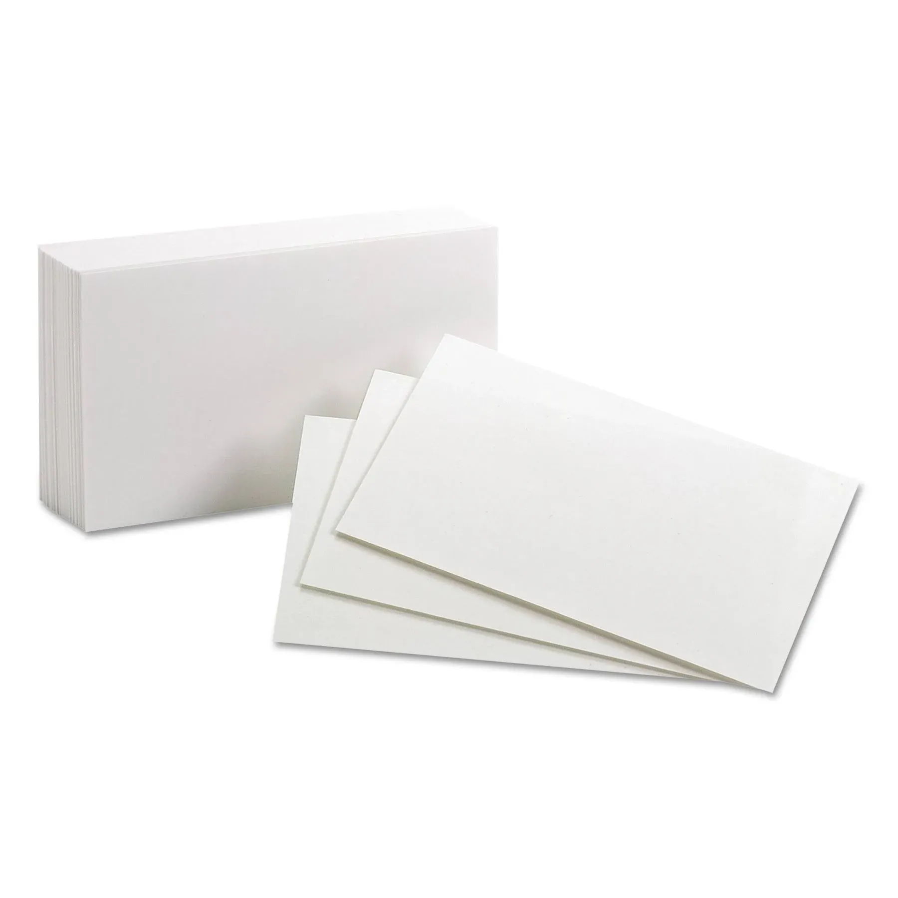 Oxford - Blank Index Cards, 3" x 5", White, 100 per Pack, 10 Packs