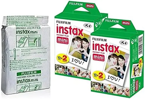 Fujifilm Instax Mini Instant Film,10 Sheets×5 Pack(Total 50 Shoots) [Bulk Packaging] International Version