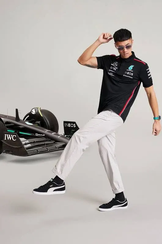 2023 Mercedes AMG-Petronas Polo Shirt (Black)