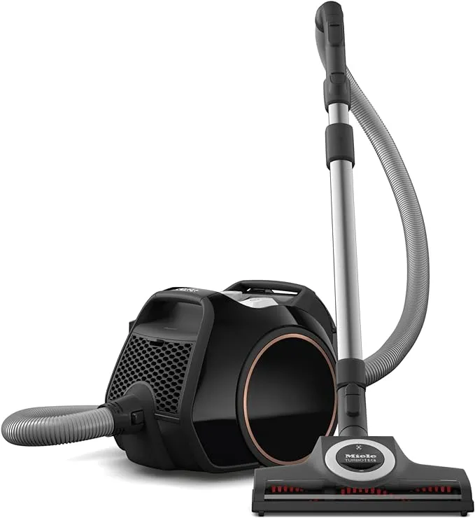 Miele Boost CX1 Cat & Dog - Bagless canister vacuum cleaner, lightweight, compact and corded with Vortex Technology, TurboBrush and HEPA AirClean filter, in Obsidian Black 