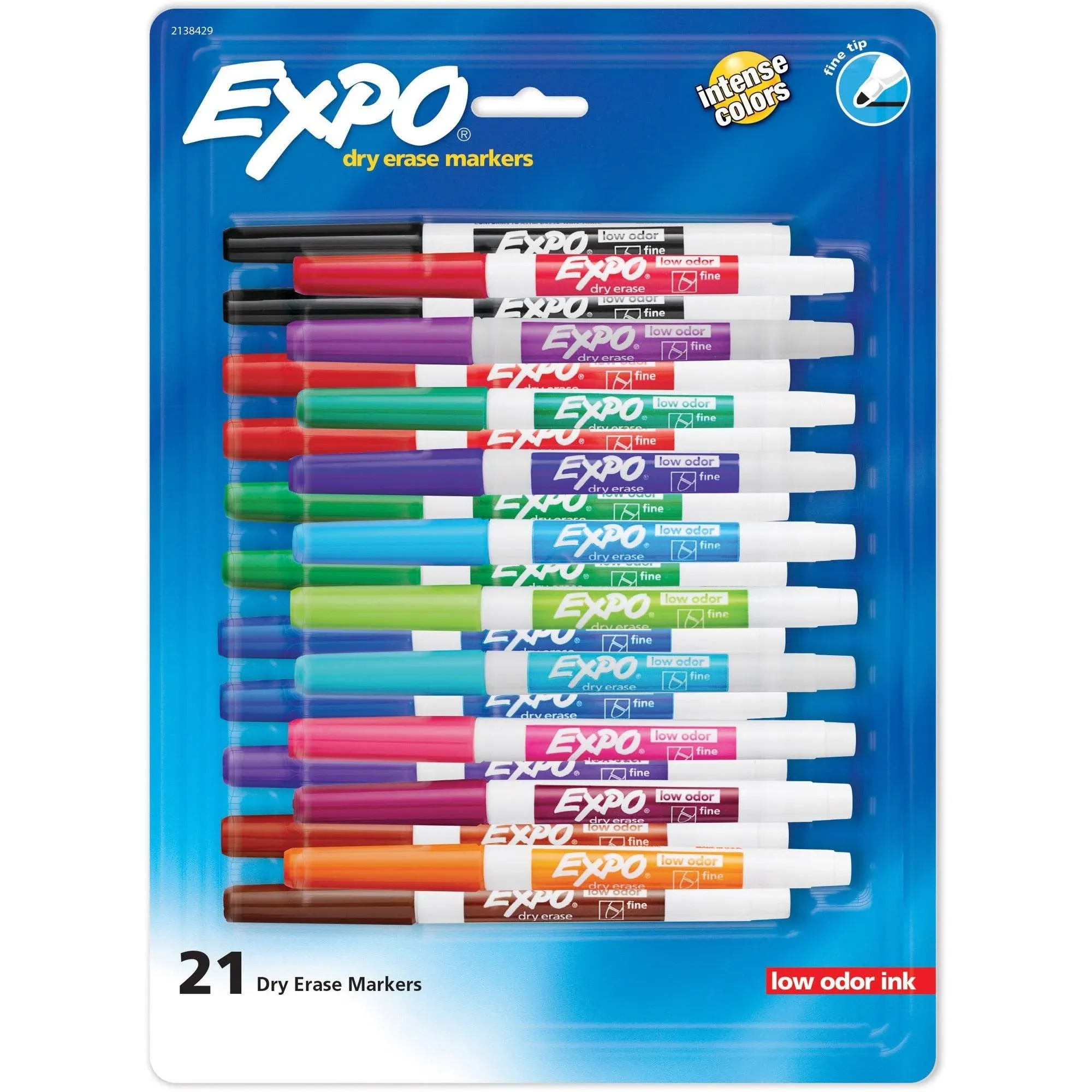 Expo Neon Dry Erase Marker, Bullet Tip, Assorted, 5 per Pack, 2 Packs