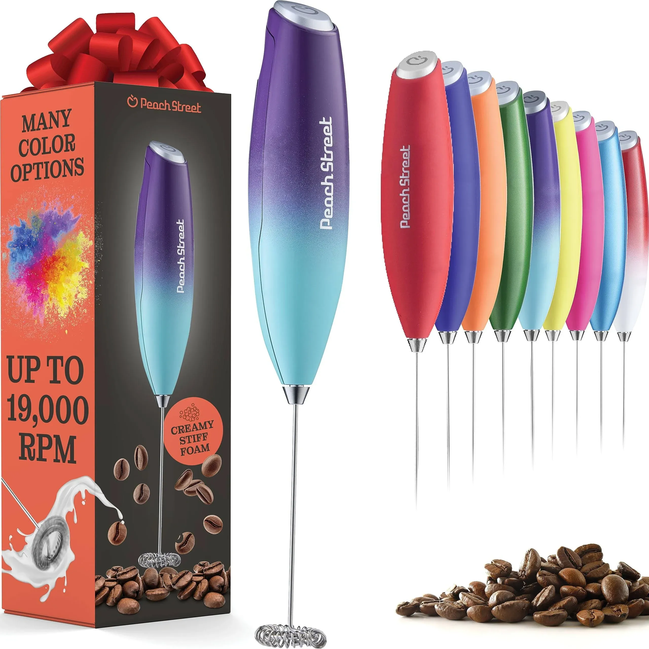 Powerful Handheld Milk Frother, Mini Milk Foamer, Battery Operated (Not