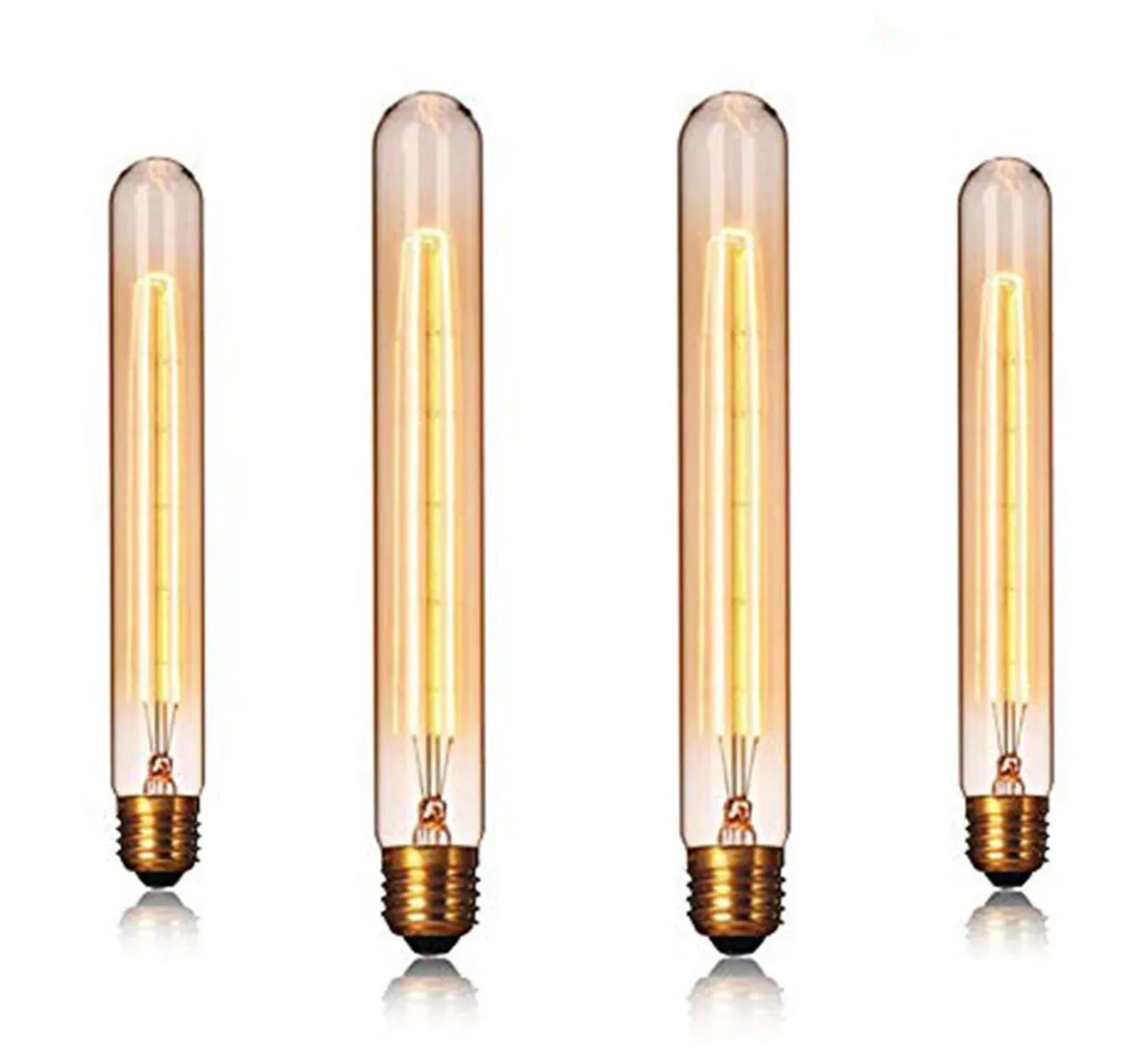 Edearkar E26/E27 Base, T10/T30 Tubular Vintage Edison Light Bulbs 25W T185 110V Dimmable T30 Antique Incandescent Light Bulb T30 Antique Filament