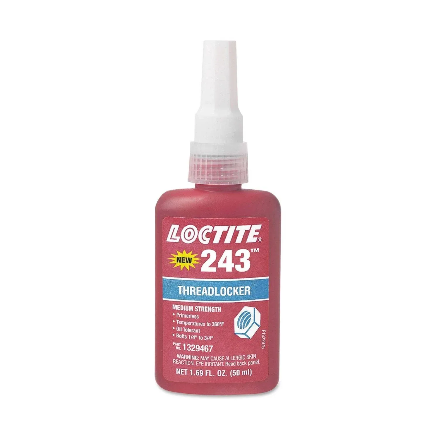 Loctite 1329467 243 50 ml Medium Strength Threadlocker - Blue