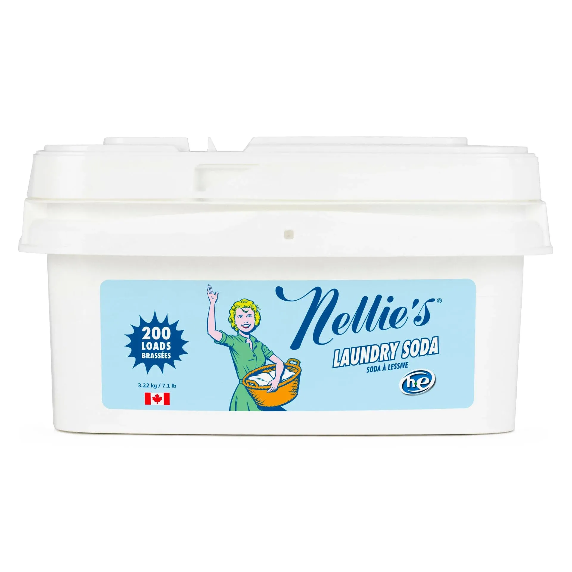 Nellie's Non-Toxic Vegan Powdered Laundry Detergent, 100 Loads (3.3lbs) Fresh Scent