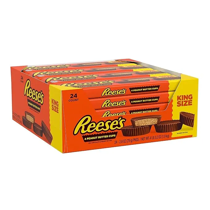 Reese's Peanut Butter Cups, Milk Chocolate - 24 pack, 2.8 oz each