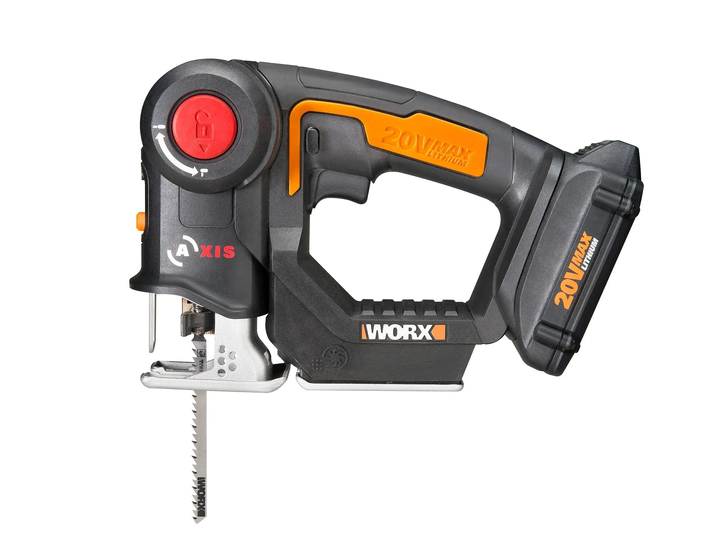 WORX WX550L Axis 20V PowerShare Cordless Reciprocating &amp; Jig Saw