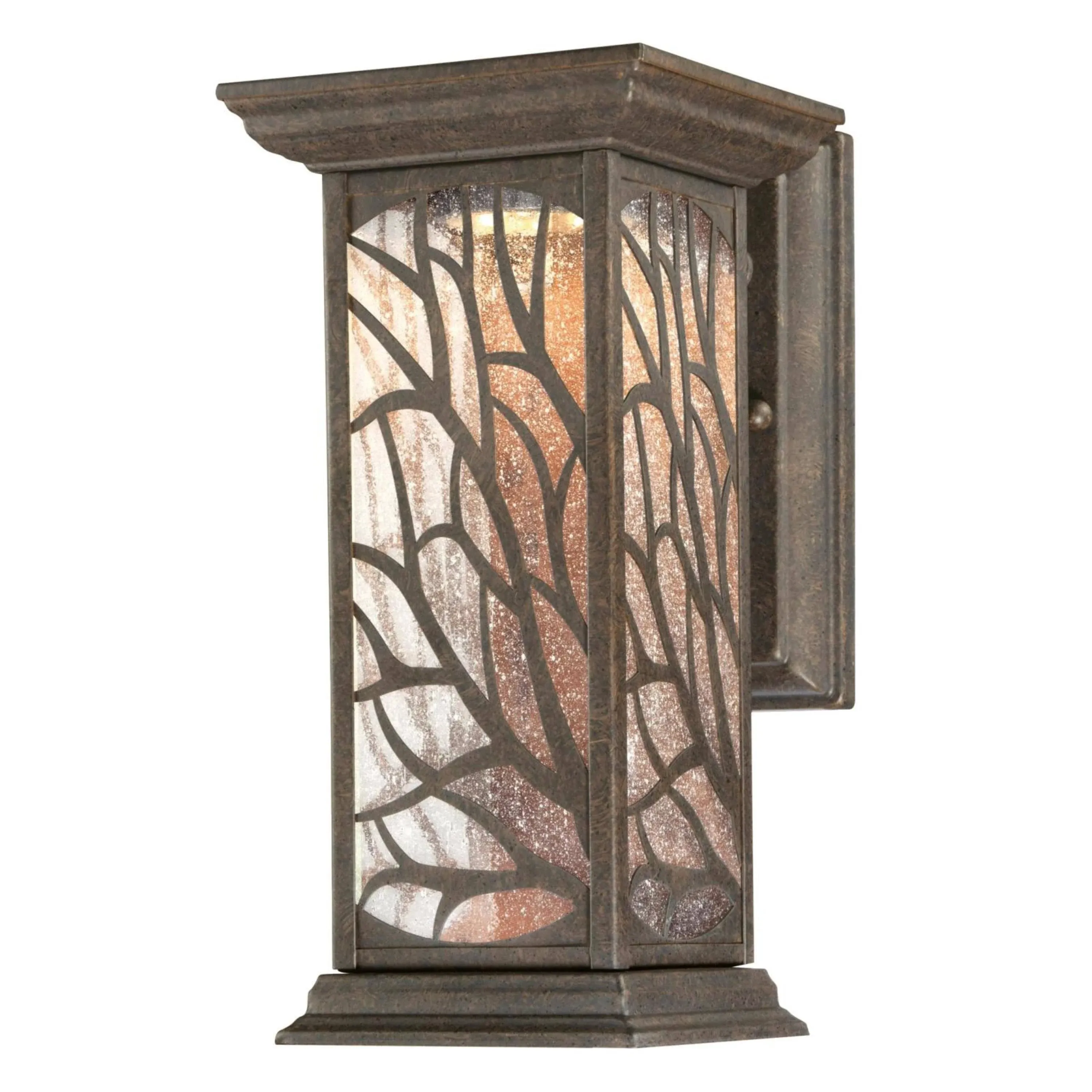 6312000 Glenwillow One-Light LED, Victorian Bronze Finish with Clear Seeded Glas