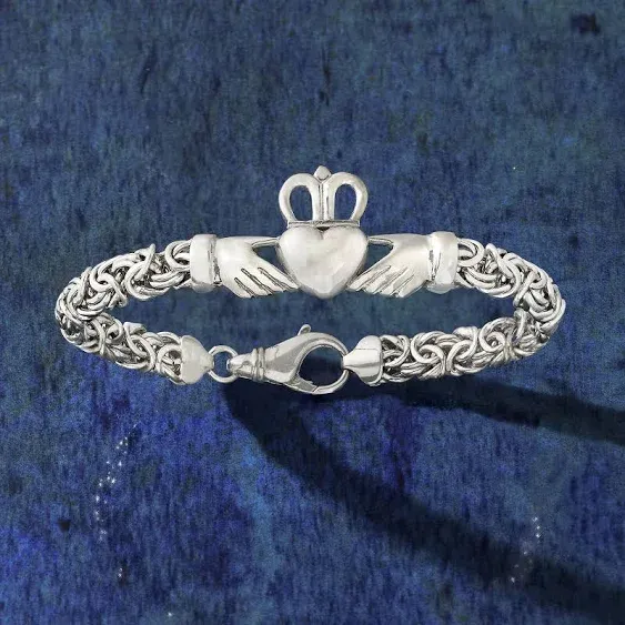 Ross-Simons Sterling Silver Byzantine Claddagh Bracelet. 7 inches  | eBay