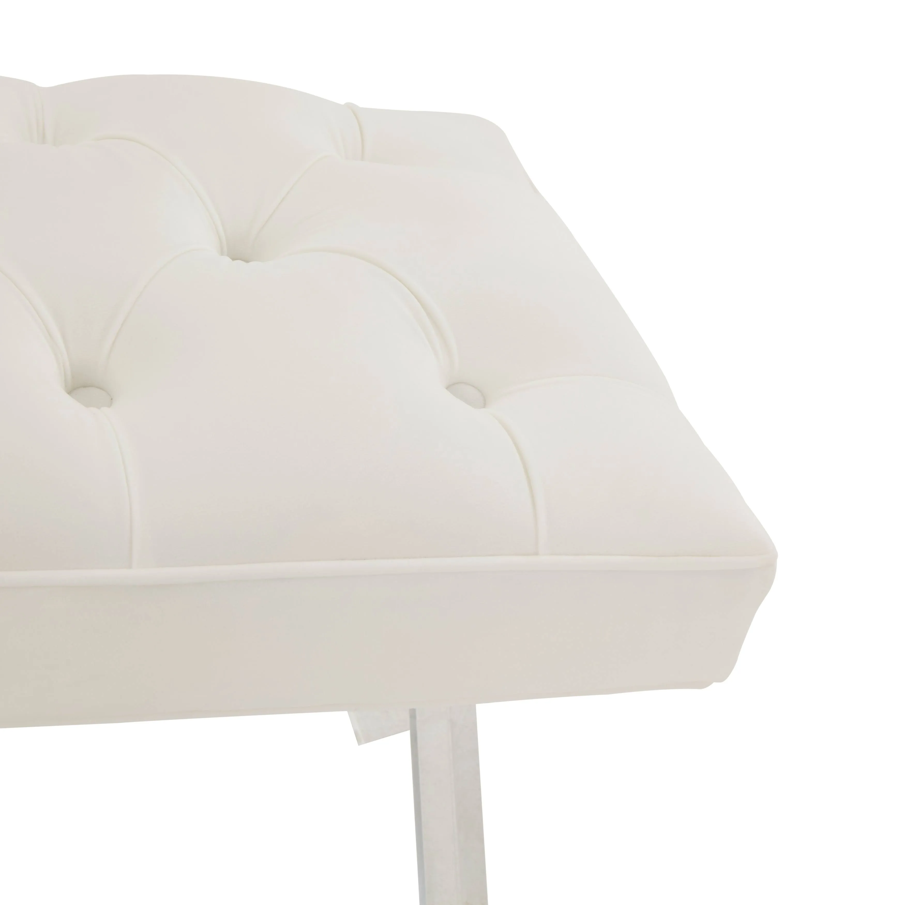 Safavieh Tourmaline Tufted Acrylic Bench