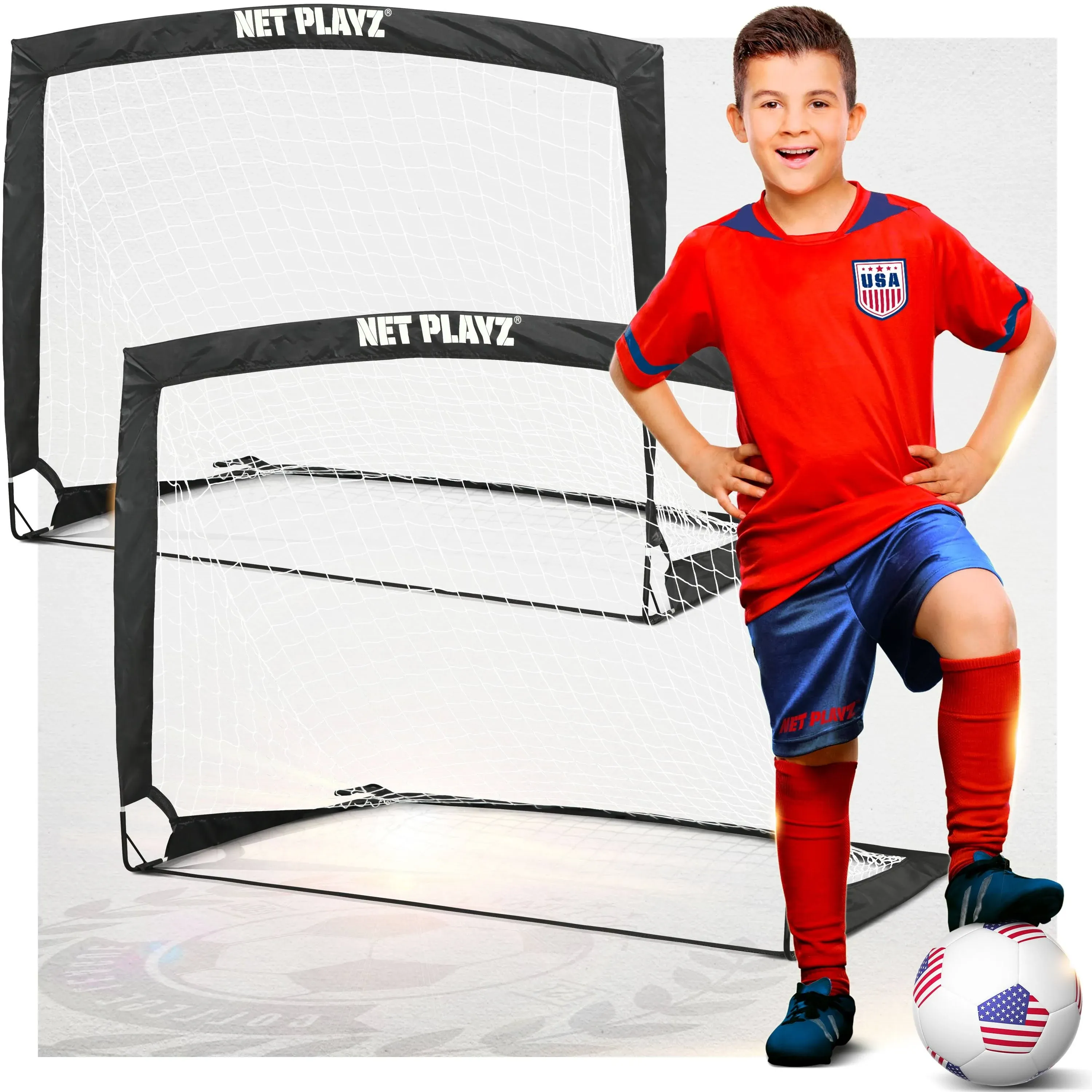 Soccer Goals Soccer Net - Kids Pop-Up Football Goals for Backyard Practice &amp; Tra