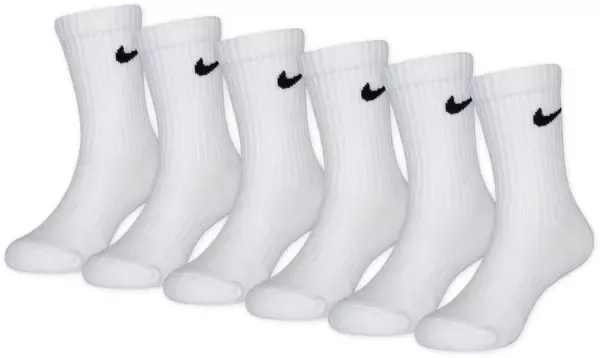 Nike Little Boy's 6-Pairs Young Athletes Grey Crew Socks Sz: 5-7 Fits 10C-3YNike Little Boy's 6-Pairs Young Athletes Grey Crew Socks Sz…