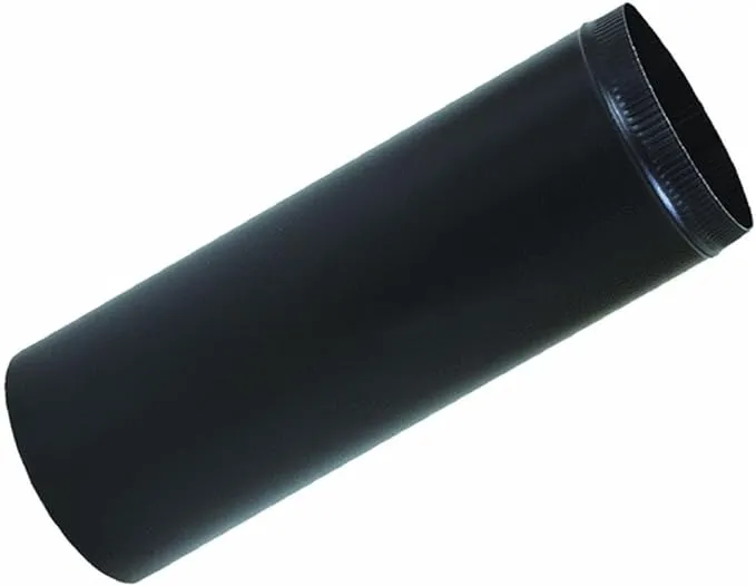 Imperial BM0102 6inx12in Black Stove Pipe