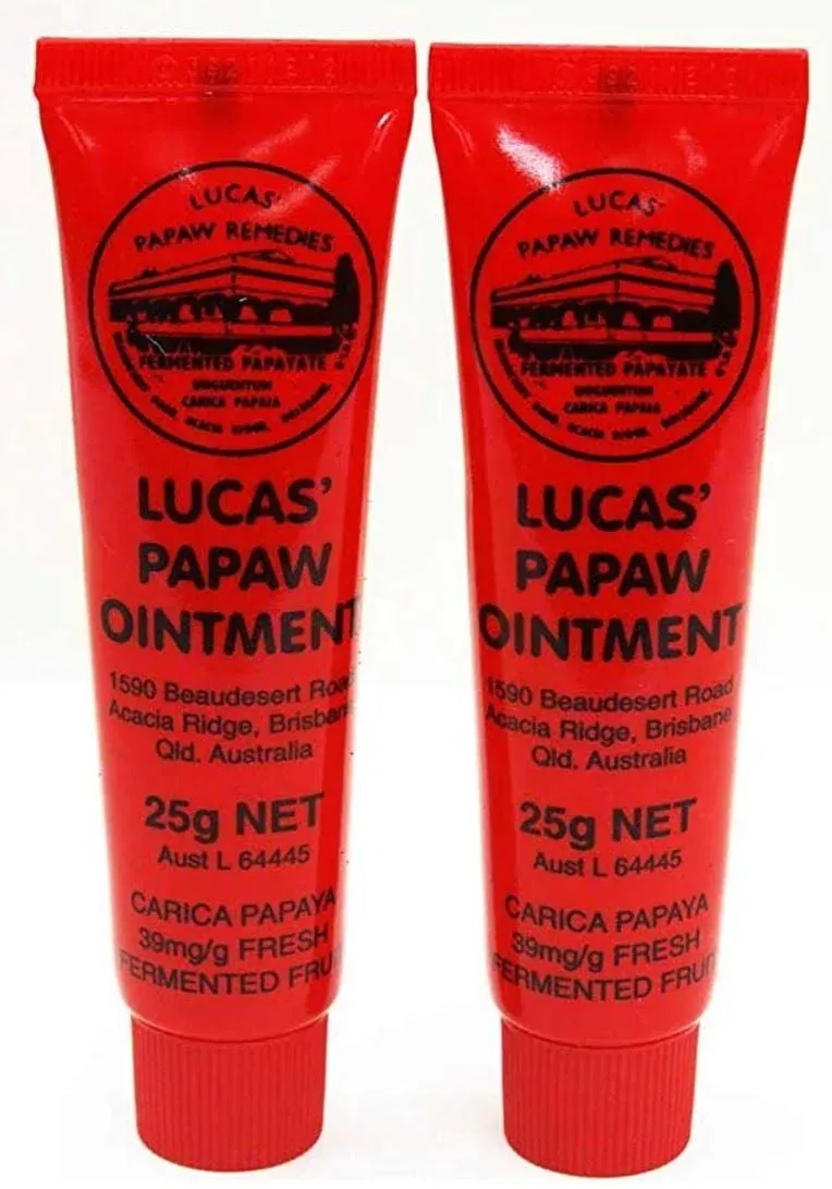 Lucas Papaw Ointment 25g Tube - TWIN Pack for value