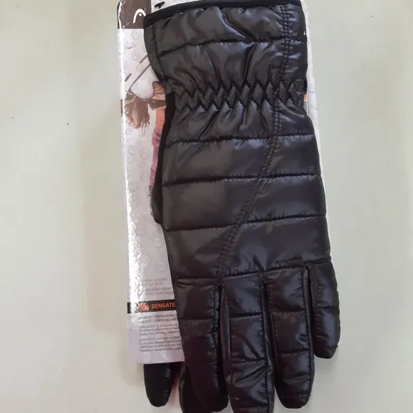 Head Women's Hybrid Waterproof Gloves Black Size US S Small