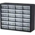 Akro-Mils 10144REDBLK Storage Cabinet, 44 Drawer, Plastic