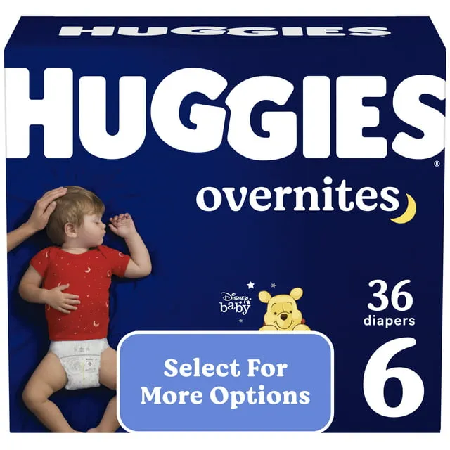 Huggies Overnites Baby Diapers Size