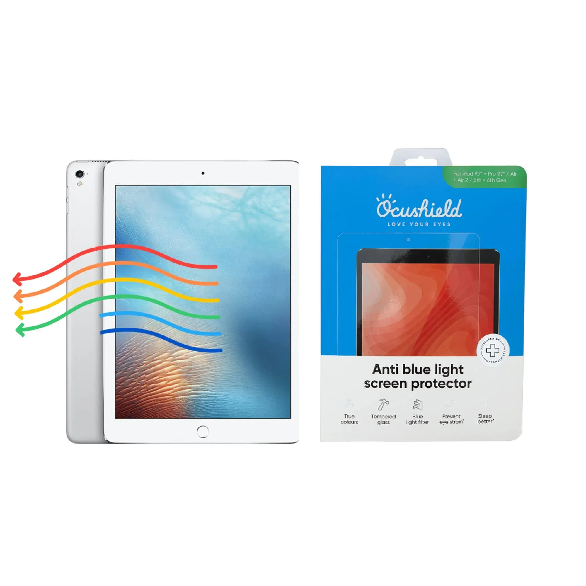 Ocushield Anti Blue Light Tempered Glass (iPad Air/Pro 10.5")