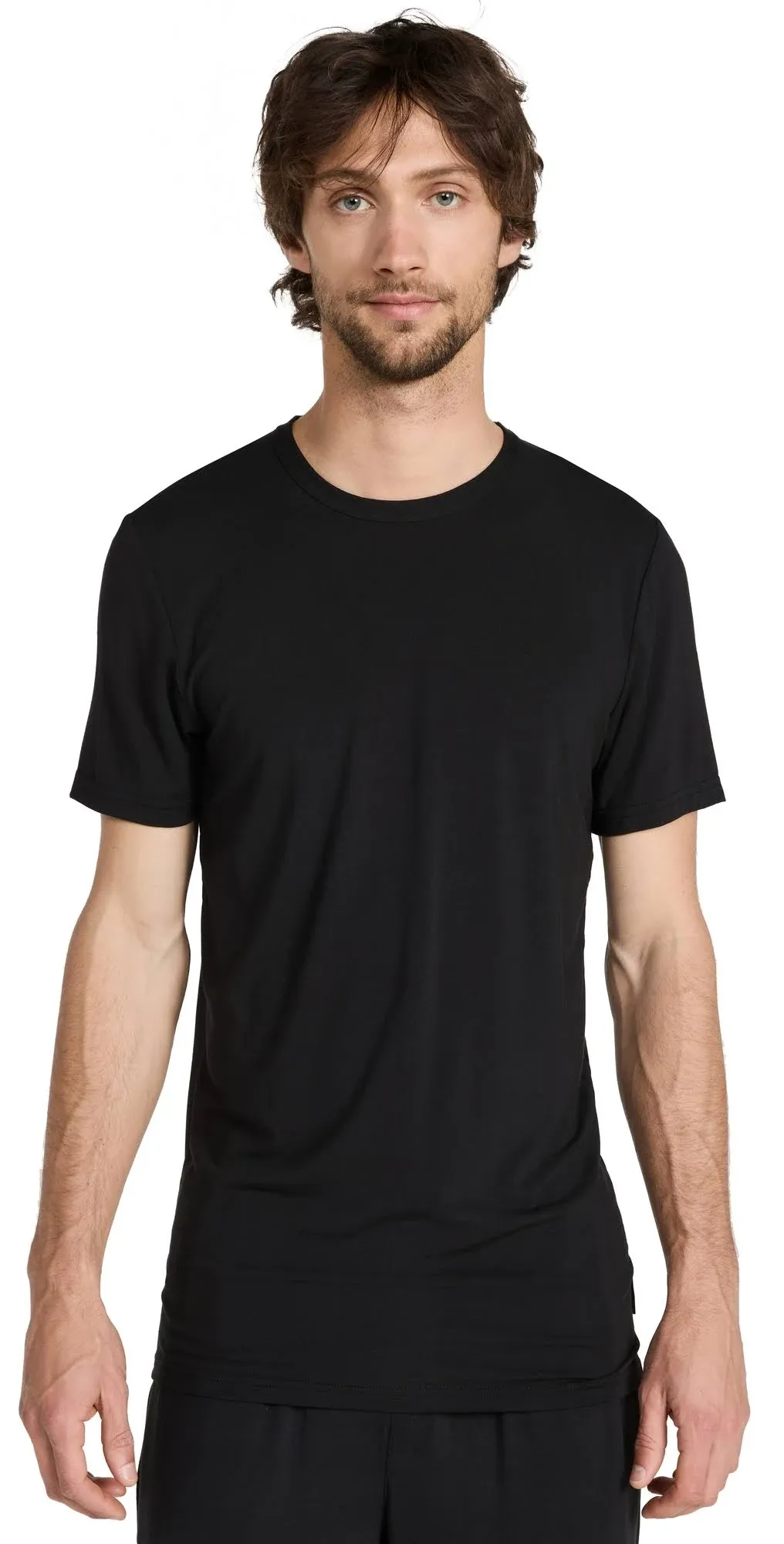 Calvin Klein Men's Ultra Soft Modern Modal Crewneck Lounge T-Shirt Black