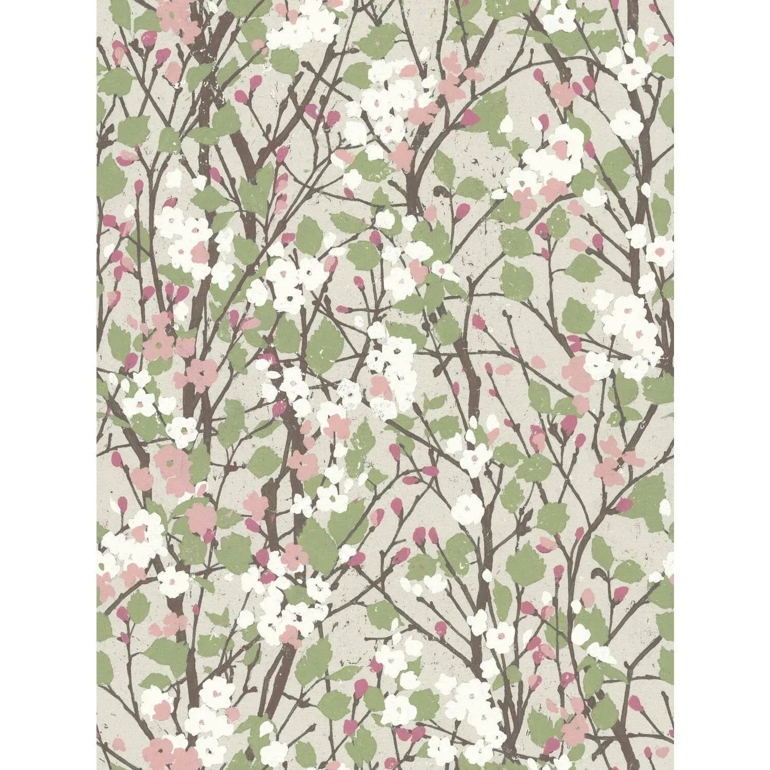 RoomMates RMK11424RL Pink Willow Branch Peel and Stick Wallpaper