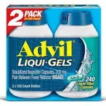 Advil Liquigels, 200 mg - 2 pack, 120 count each