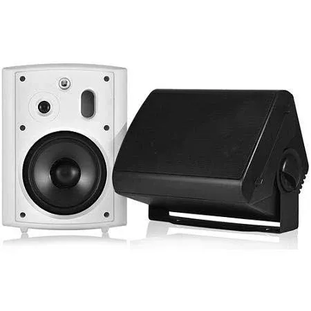 OSD 6.5" Outdoor Patio Speaker Pair 150W, 3-Way, IP54 Weather Resistant, White AP640