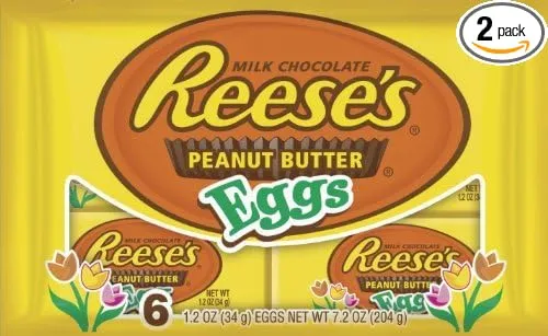 Peanut Butter Eggs, Easter Candy, Packs Milk Chocolate