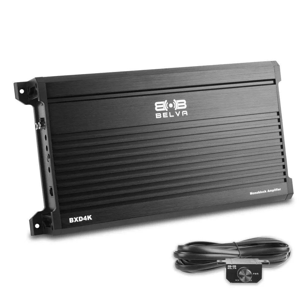 Belva BXD4K 4000W Peak BX-Series 1-Ohm Stable Class-D Monoblock Car Audio MOS...