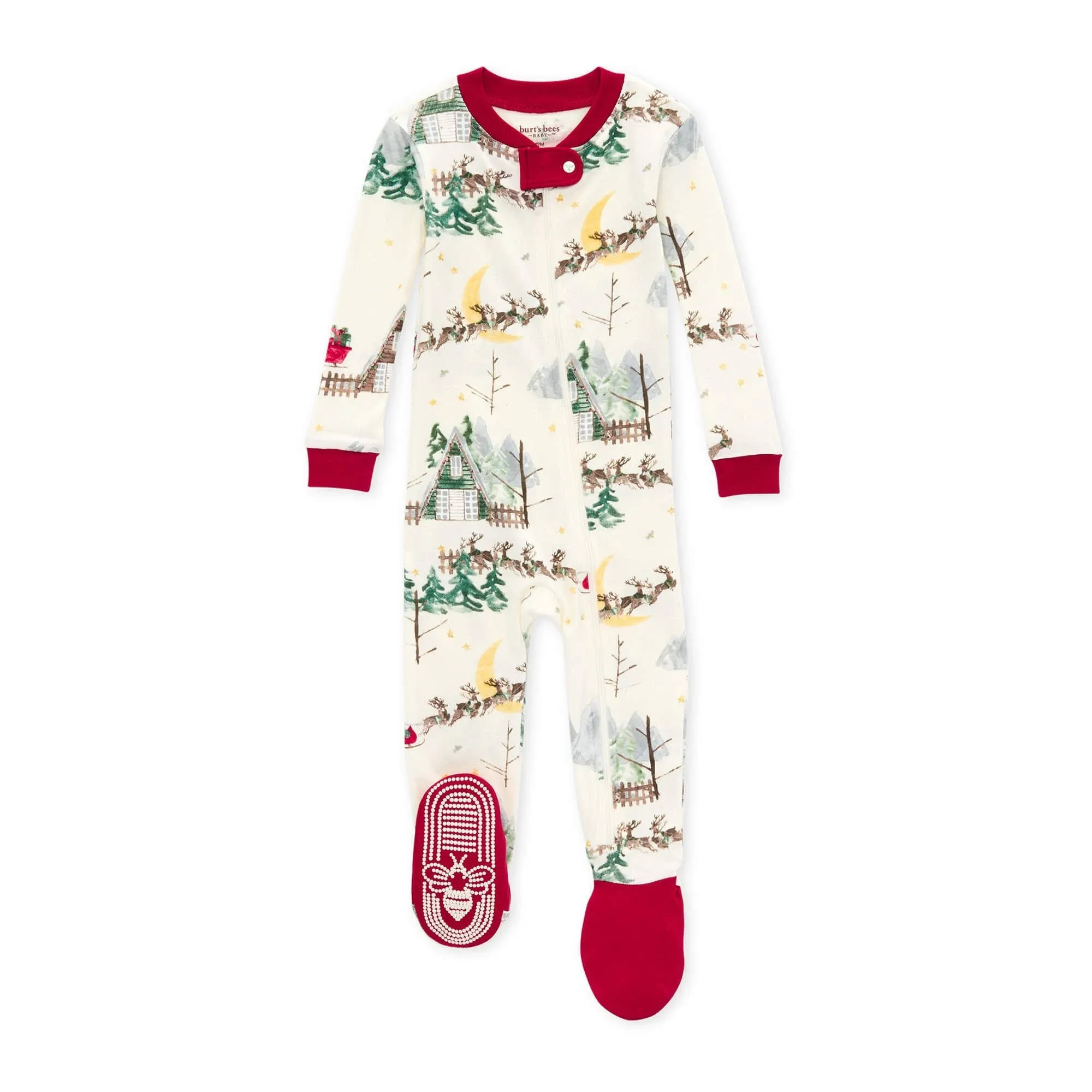 Burt's Bees Baby Sleeper Santa's Sleigh 12M