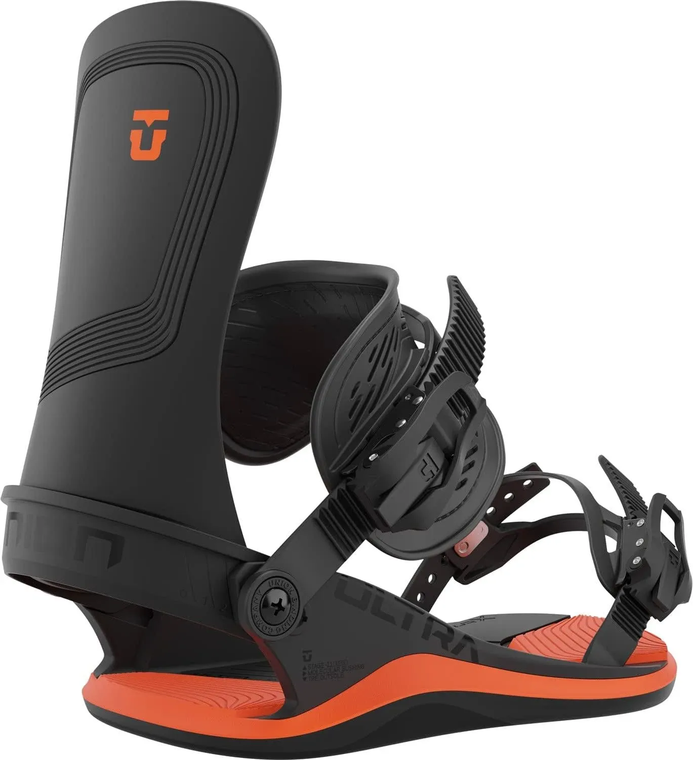 Union Ultra Snowboard Bindings - 2023 - Black/Orange - Large