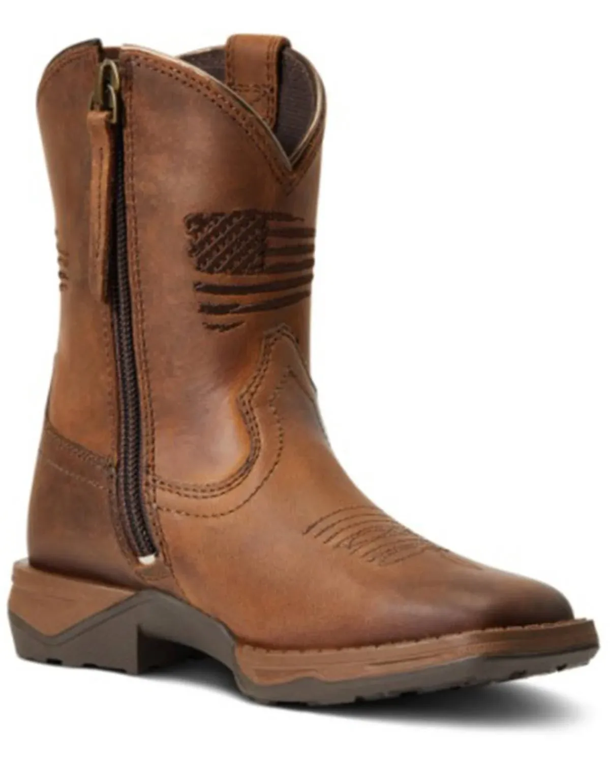 Ariat Anthem Patriot Western Boot Distressed Brown 8