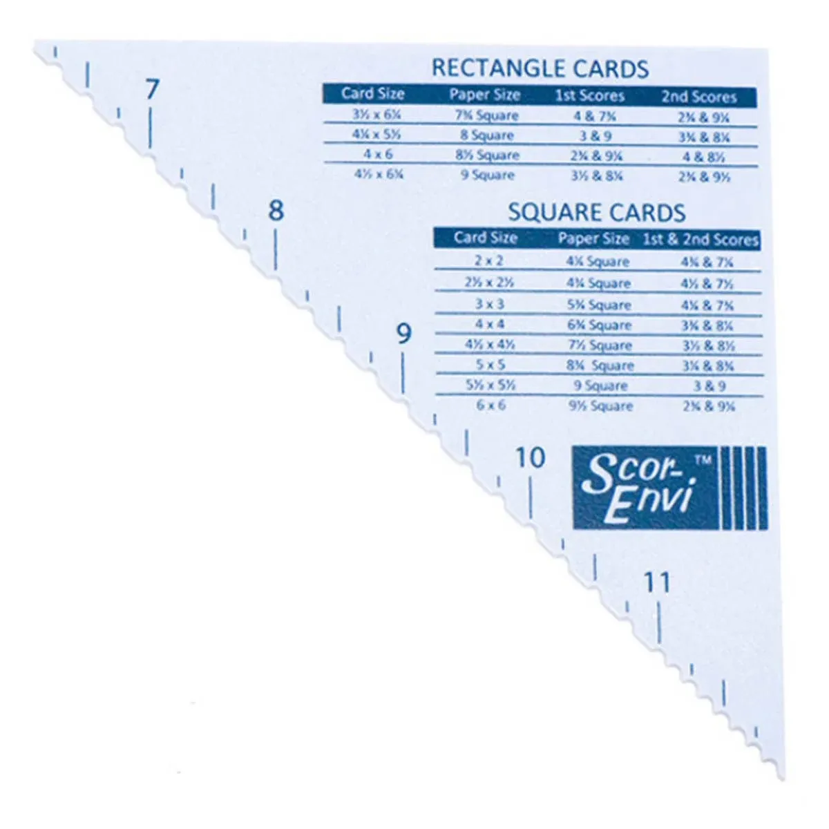 Scor-Envi Diagonal & Envelope Template for Scor-Pal