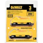 DEWALT 20V MAX 3 Ah Lithium Ion Battery 2-Pack (DCB230-2)