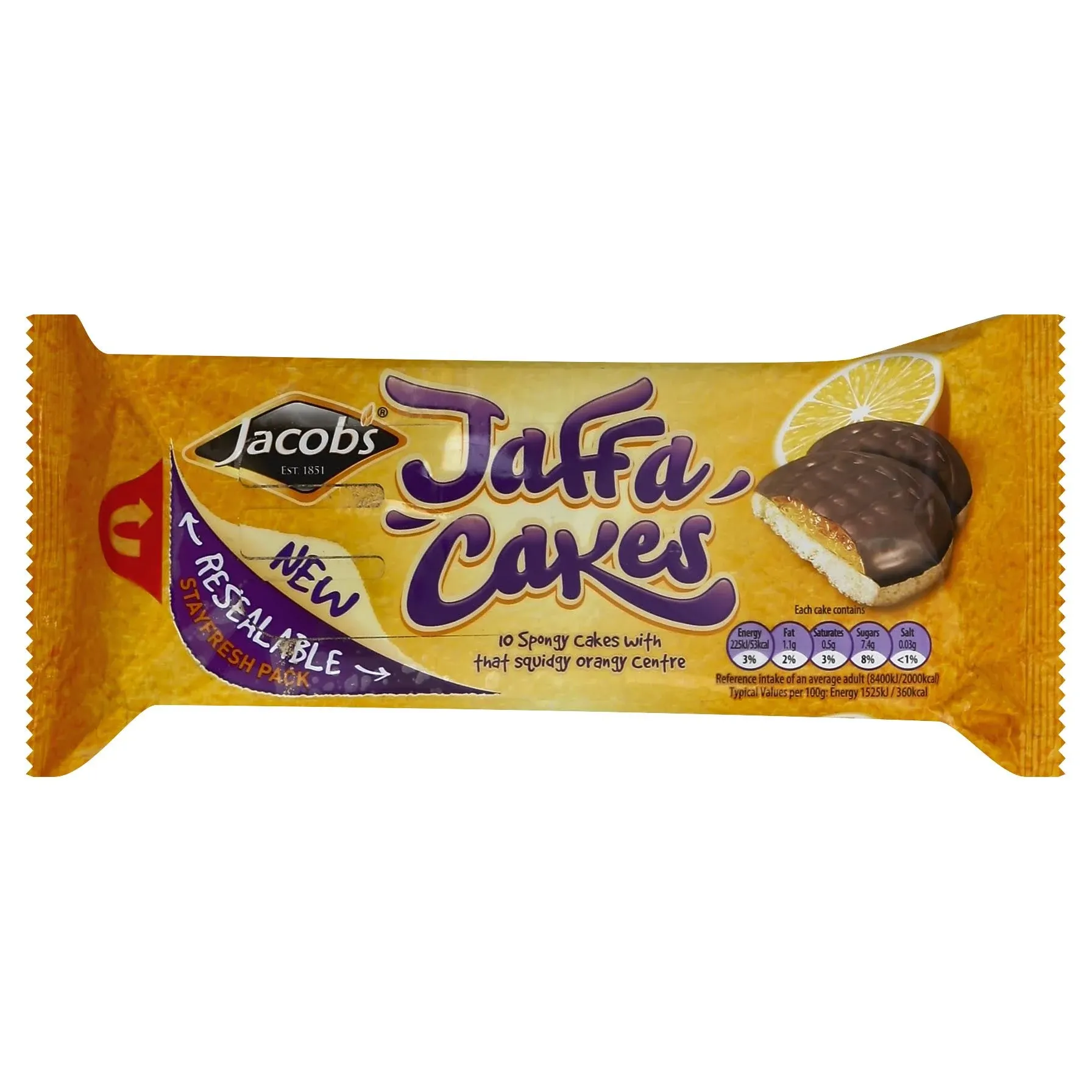 Jacobs Jaffa Cakes Spongy Cakes - 10 cakes [147 g]