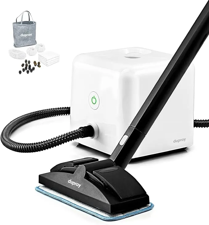 Dupray NEAT Plus™ Steam Cleaner with 40 accessories - Powerful Multi-Purpose Steamer for Deep Cleaning Floors, Upholstery, Grout, and More (Neat Plus + 40 Pieces)