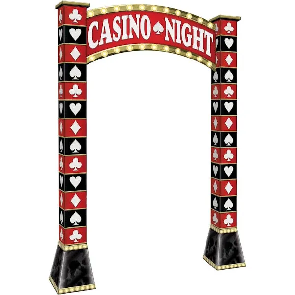 Beistle Casino 3-D Archway Prop