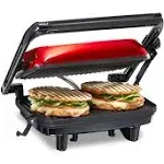 Hamilton Beach 25462Z Panini Press Gourmet Sandwich Maker, Red