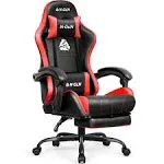 Neo Chair N-gen Video Gaming Computer PU Chair with Footrest High Back Adjustable Ergonomic, Red