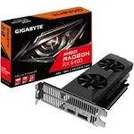 GIGABYTE Radeon RX 6400 D6 Low Profile 4G Graphics Card, Low Profile Design, 4GB 64-bit GDDR6, GV-R64D6-4GL Video Card