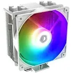 ID-COOLING SE-214-XT ARGB White CPU Cooler 4 Heatpipes CPU Air Cooler Addressable RGB Light Sync with Motherboard(5V 3-Pin Connector) CPU Fan for INT