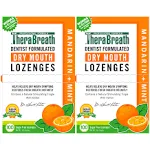 TheraBreath Dry Mouth Mandarin Mint Lozenges, 2- 100 Count Boxes Exp.7/2026